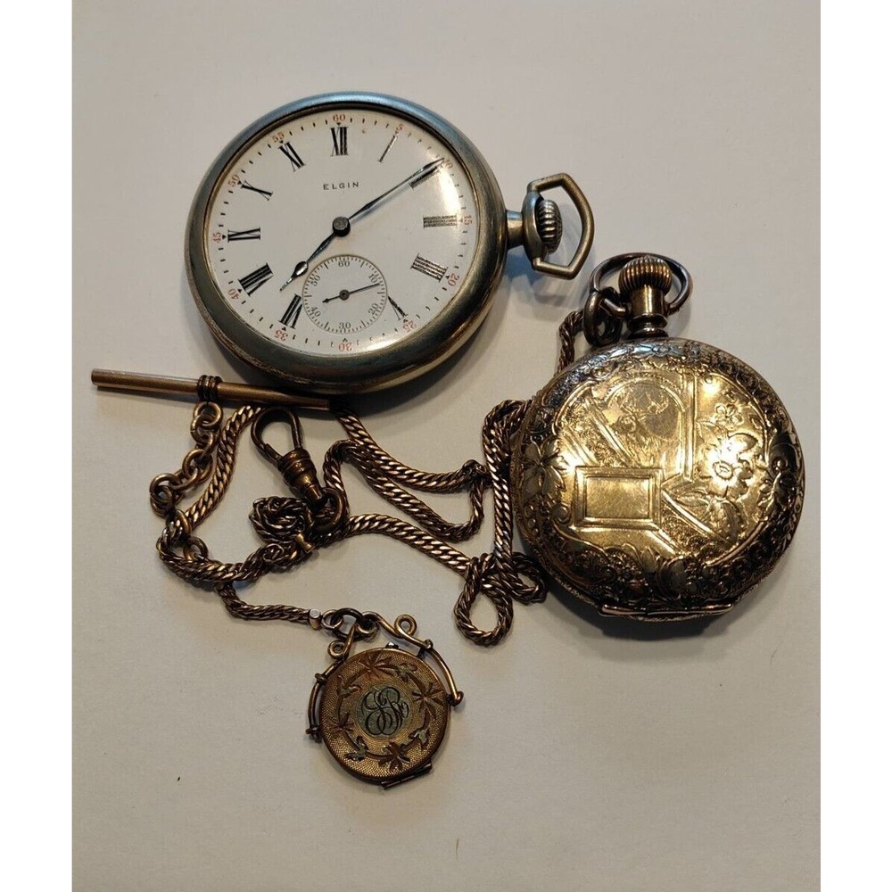Elgin And Trenton Pocket Watches - Do Not Run